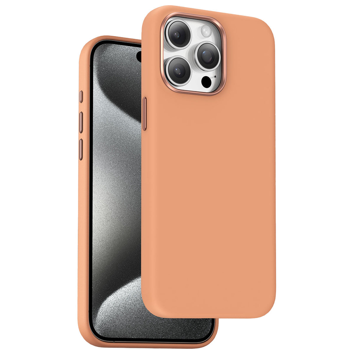 Keephone Apple iPhone 15 Pro Max Rosana Silikon Kılıf